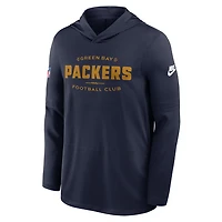 Green Bay Packers Pass Accuracy Men's Nike Dri-FIT NFL Long-Sleeve Hooded Top