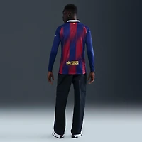 FC Barcelona 2025/26 Stadium Home Men's Nike Dri-FIT Soccer Replica Long-Sleeve Jersey