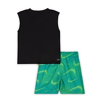 Nike Dri-FIT Baby (12-24M) Rhythm Printed 2-Piece Shorts Set