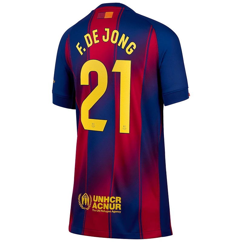 Robert Lewandowski Barcelona 2025/26 Stadium Home Big Kids' Nike Dri-FIT Soccer Jersey