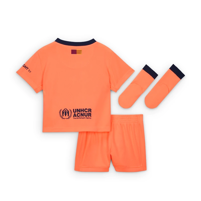 FC Barcelona 2025/26 Stadium Third Baby/Toddler Nike Total 90 Soccer Replica 3-Piece Kit
