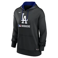 Los Angeles Dodgers Authentic Collection Women's Nike Therma MLB Pullover Hoodie