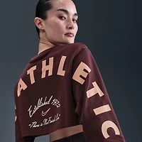 Nike Sportswear Women's Oversized Long-Sleeve Cropped Graphic T-Shirt