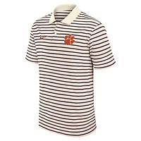 Clemson Striped Men's Nike Dri-FIT College Polo