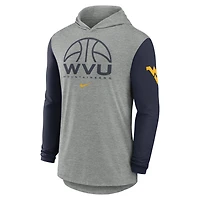 West Virginia Basketball Men's Nike Dri-FIT College Long-Sleeve Hooded T-Shirt