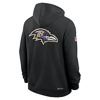 Baltimore Ravens Utility Player Sideline Men's Nike Dri-FIT NFL Full-Zip Hoodie