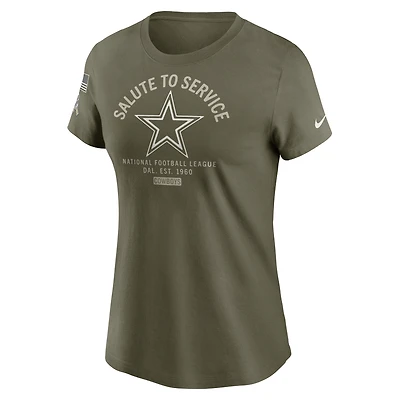 Dallas Cowboys Salute to Service Sideline Women's Nike NFL T-Shirt