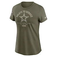 Dallas Cowboys Salute to Service Sideline Women's Nike NFL T-Shirt