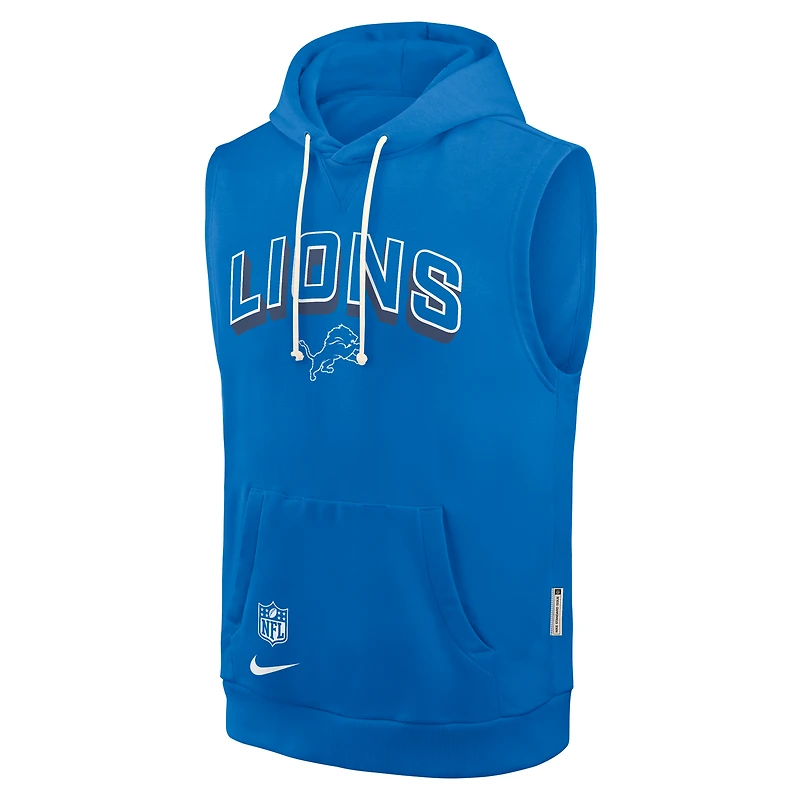Detroit Lions Sideline Men's Nike Dri-FIT NFL Sleeveless Pullover Hoodie