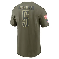 Jayden Daniels Washington Commanders Salute To Service Men’s Nike NFL T-Shirt