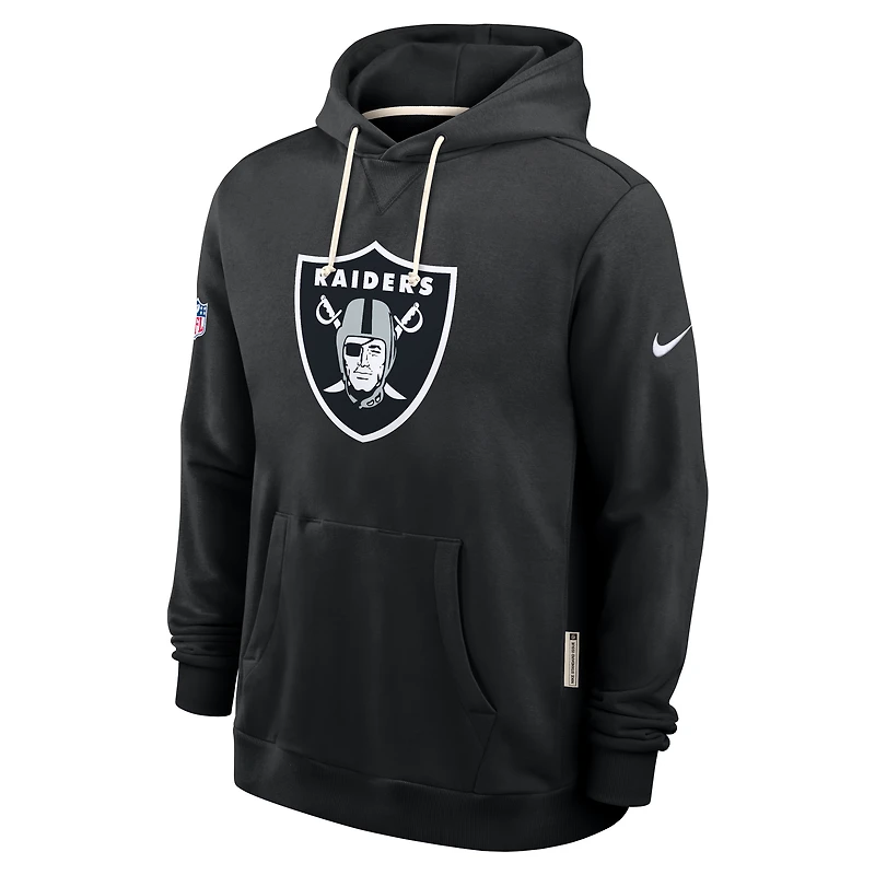 Las Vegas Raiders Initial Home Sideline Men's Nike Dri-FIT NFL Pullover Hoodie
