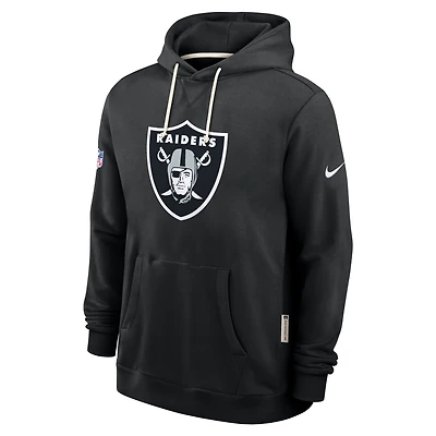 Las Vegas Raiders Initial Home Sideline Men's Nike Dri-FIT NFL Pullover Hoodie