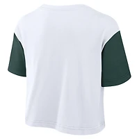 Michigan State Script Women's Nike Dri-FIT College Cropped T-Shirt