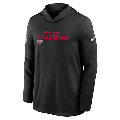 Atlanta Falcons Pure Fury Sideline Men's Nike Dri-FIT NFL Long-Sleeve Hooded Top