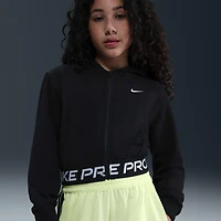 Nike Pro Fleece Big Kids' (Girls') Dri-FIT Full-Zip Hoodie