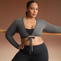 NikeSKIMS Weightless Layers Women's Long-Sleeve Wrap Top