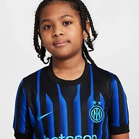 Inter Milan 2025/26 Stadium Home Big Kids' Nike Dri-FIT Soccer Replica Jersey
