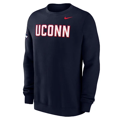 UConn Club Fleece Men's Nike College Crew-Neck Sweatshirt