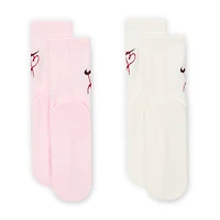 Nike Dri-FIT Little Kids' V-Day Cushioned Crew Socks (2 Pairs)