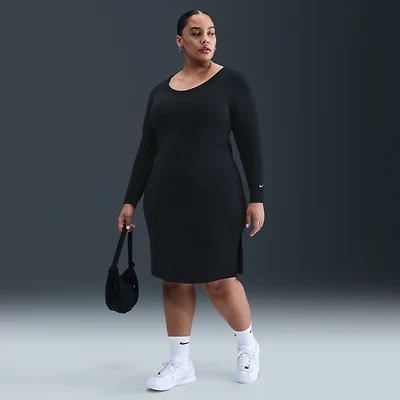 Nike Sportswear Chill Knit Women's Tight Long-Sleeve Midi Mini-Rib Dress