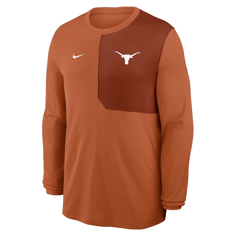 Texas Sideline Coach Men's Nike Dri-FIT College Long-Sleeve Top