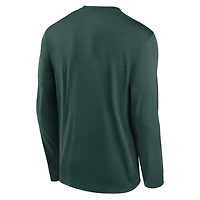 Michigan State Courtside Basketball Shootaround Legend Men's Nike Dri-FIT College Long-Sleeve T-Shirt