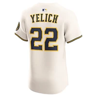 Christian Yelich Milwaukee Brewers Men's Nike Dri-FIT ADV MLB Elite Jersey