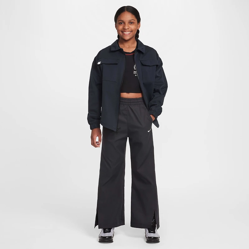 Nike Sportswear Big Kids' (Girls') Woven Wide-Leg Pants
