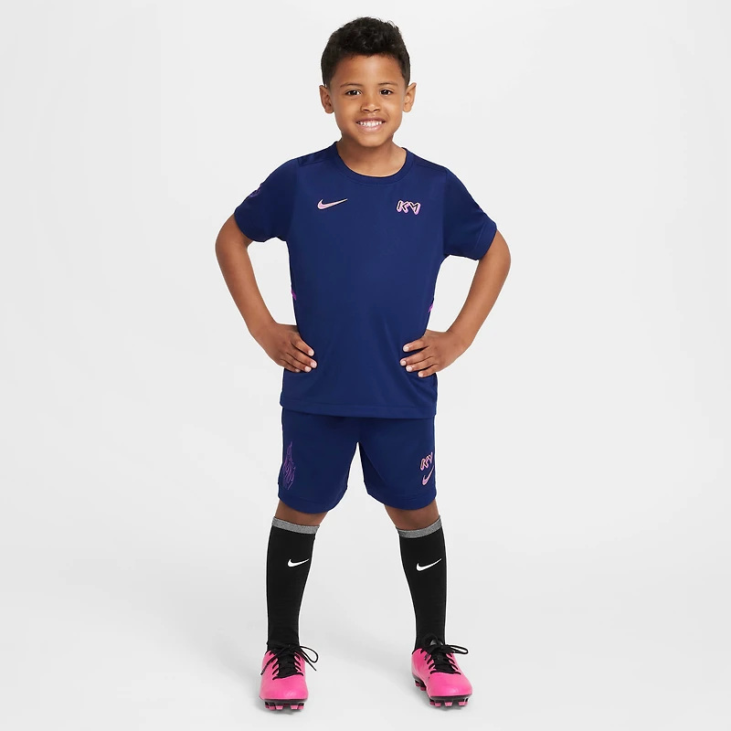 Nike Dri-FIT Kylian Mbappé Little Kids' ACD25 Short Sleeve Top and Shorts Set