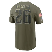 Saquon Barkley Philadelphia Eagles Salute To Service Men’s Nike NFL T-Shirt