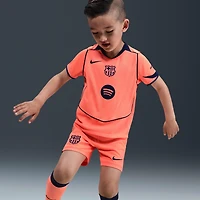 FC Barcelona 2025/26 Stadium Third Little Kids' Nike Dri-FIT Total 90 Soccer 3-Piece Kit