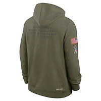 Dallas Cowboys Salute to Service Sideline Dominant Force Men's Nike Dri-FIT NFL Pullover Hoodie
