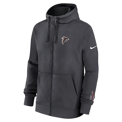 Atlanta Falcons Playbook Page Club Men's Nike NFL Full-Zip Hoodie