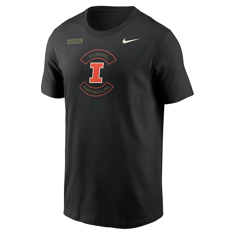 Illinois Fighting Illini Team Issue Men's Nike Dri-FIT T-Shirt