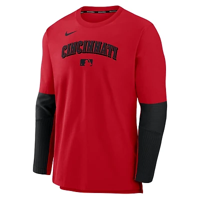 Cincinnati Reds Authentic Collection Player Men's Nike Dri-FIT MLB Pullover Sweatshirt