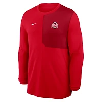 Ohio State Sideline Coach Men's Nike Dri-FIT College Long-Sleeve Top