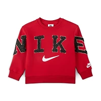 Nike Club Little Kids' Chenille Fleece Crew