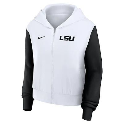 LSU Athletic Prep Colorblocked Script Women’s Nike College Full-Zip Hoodie
