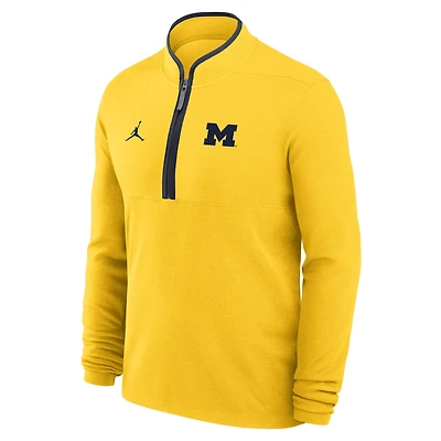Michigan Victory Men's Jordan Brand Dri-FIT College 1/2-Zip Long-Sleeve Top