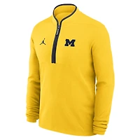 Michigan Victory Men's Jordan Brand Dri-FIT College 1/2-Zip Long-Sleeve Top