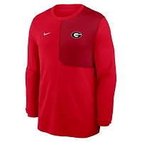 Georgia Sideline Coach Men's Nike Dri-FIT College Long-Sleeve Top