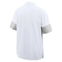 Georgia Sideline Coach Men's Nike College 1/2-Zip Short-Sleeve Jacket