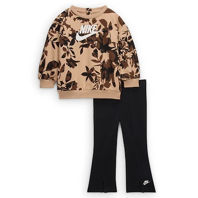 Nike Baby (12-24M) Floral Camo Crew and Leggings Set