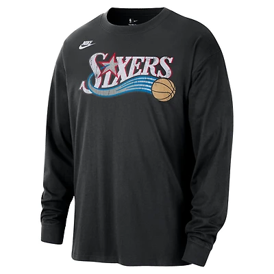 Philadelphia 76ers Essentials Hardwood Classics Men's Nike NBA Long-Sleeve T-Shirt