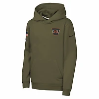 Nike Club Fleece NFL Cincinnati Bengals Big Kids' "Salute to Service" Pullover Hoodie