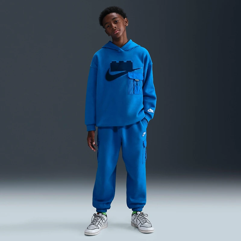 Nike x LEGO® Collection Big Kids' Oversized Pullover Hoodie