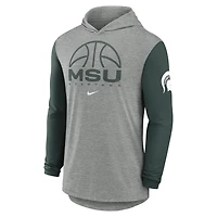 Michigan State Basketball Men's Nike Dri-FIT College Long-Sleeve Hooded T-Shirt