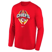 Kansas City Chiefs Legend Icon Big Kids' Nike Dri-FIT NFL Long-Sleeve T-Shirt