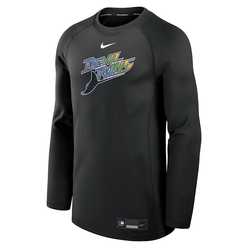 Tampa Bay Rays Authentic Collection Game Time Men's Nike Dri-FIT MLB Pullover Crew