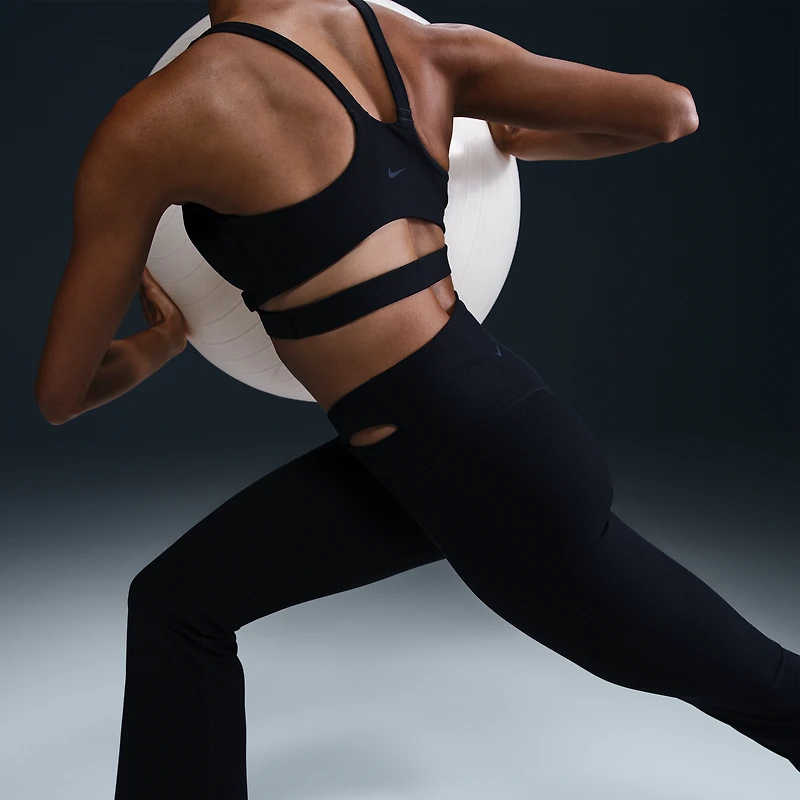 Nike Zenvy Rib Women's High-Waisted Flared Leggings